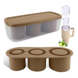 Ice Cube Tray For 30-40 Oz Tumbler Cup, 3pcs Silicone Ice