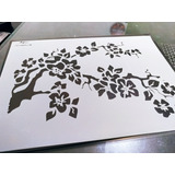 Stencil Para Pintura Em Parede Árvore Cerejeira