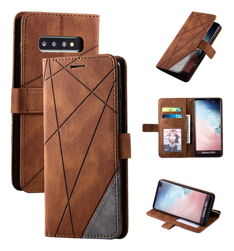 Funda De Piel Para Samsung Galaxy S10 Plus