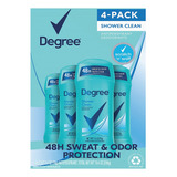 Desodorante De Ducha Degree Para Mujer, 74 G, Paquete Con 4