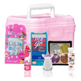 Maleta Kit Maquiagem Infantil Completa Presente Meninas Unha