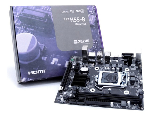 Placa Mãe Kazuk Lga 1156 H55 Ddr3 8gb Hdmi - Kzkh55-b