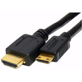 Cable Mini Hdm A Hdmi De 1.8 Mts Camara Hd Filmadoras Hd Color Negro