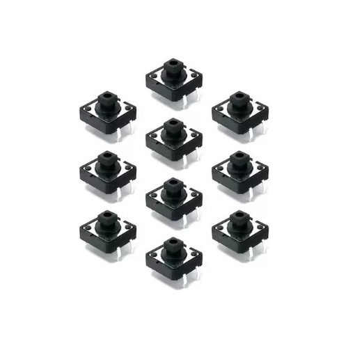 10 X Push Button Boton Pulsador Switch Touch 12x12x7.3