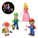 Kit 4 Figuras Amigos Mario Luigi Toad Y Peach Jakks Pacific