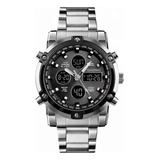 Reloj Digital Gadnic Rm70f23 Acero Cronometro Alarma