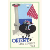 Libro Vintage Journal Orient Line Cruises - Found Image P...