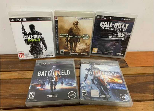 Combo Battlefield 3 Y 4 + Call Of Duty Mw Ghost Ps3 