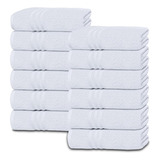 Wealuxe Toallas De Mano Blancas Para Baño, Paquete De 12, 16