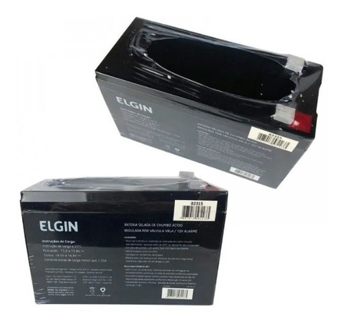 Bateria 12v, 7a Para Alarme, Cerca Elétrica, Etc - Elgin