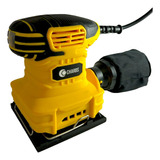 Lixadeira Orbital Treme Treme Elétrica Madeira Parede 250w Cor Amarelo Frequência 60 110v