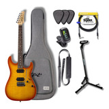 Guitarra Seizi Katana Ozielzinho Mk3 Rw Desert Flame + Kit
