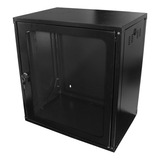 Mini Rack De Parede 19'' Cabeamento Cftv 12u X 670mm Preto