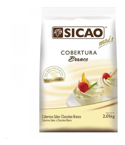 Gotas Cobertura Sicao Branco Mais 2,05kg Callebaut