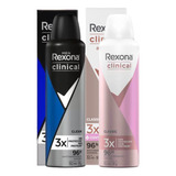 Kit 2 Desodorante Rexona Clinical Classic E Clean