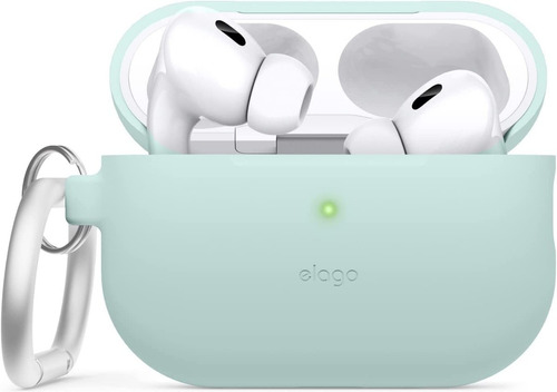 Funda De Silicona Para AirPods Pro 2 Elago Con Arnés Verde