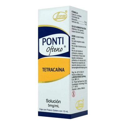 Ponti Ofteno Solución 5 Mg, 1 Frasco Gotero 10 Ml | MercadoLibre