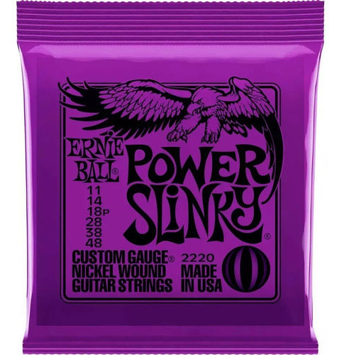 Encordoamento Guitarra Ernie Ball 2020 011.048 Power Slinky