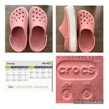 Crocs Con Plataforma Crocband Platform Rosa Talle 37/38 W8