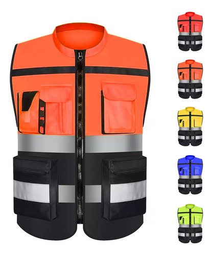 Chalecos Seguridad Industrial Reflejantes Colores Diferentes