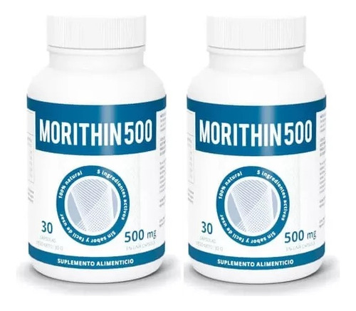  Suplemento Morithin 500 Perdida De Peso  30 Caps Sfn 2pack 
