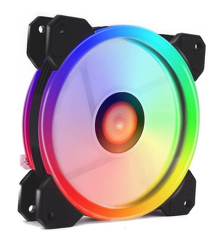 Ventilador Cooler Pc Luz Led 12cm Rgb 