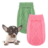 2 Piezas De Suéter Para Perros Pequeños, Suéter Chihuahua