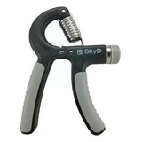 Hand Grip Ejercitador De Mano Muñeca Antebrazo Ajustable 60kg Skyd Negro/gris