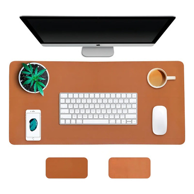Tapete Para Mouse De Piel Sintética 80 X 40 Cm Color Café | MercadoLibre