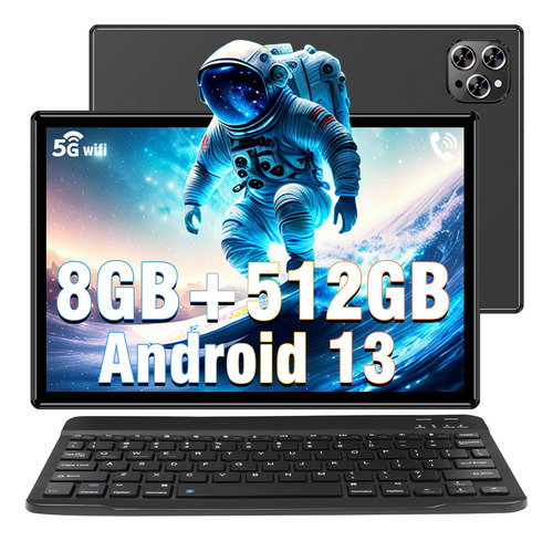 Tablet H5 Tab Android13 8+512gb 8000mah Con Teclado Funda