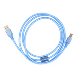 Cable Usb De Datos De Impresora A A B Tetragonum Azul Transp