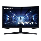 Monitor Samsung Curve Gamer 27  G5 Odyssey 144hz Color Negro