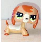 Figura Little Pet Shop Hasbro Perro Salchicha Marrón Claro