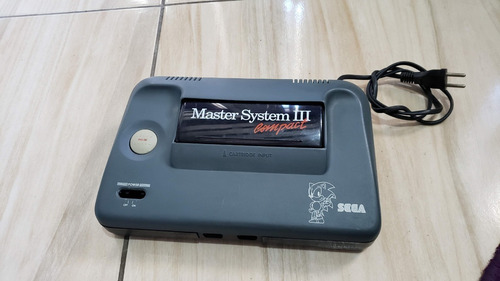 Master System 3 Compact Só O Console Sem Nada. Liga Mas Com Tela Preta. A3