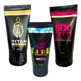 Gel Lubricante Titan Gold + Excitante + Anal Sexshop