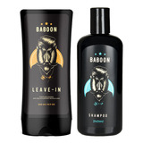 Leave-in Baboon 240ml + Shampoo Para Cabelo E Barba 240ml