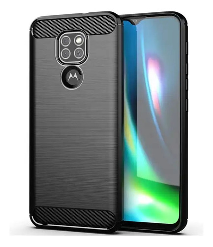 Funda Antigolpe Tpu Carbono Para Moto E30 E40 E7 Plus