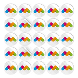 200 Sticker Calco Etiquetas Circulares 5cm