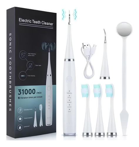 Removedor De Cálculo Tártaro Dental Elétrico Raspador Branco