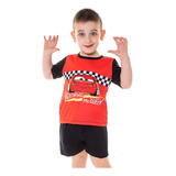 Pijama Varon Remera Y Bermuda Dufour Cars Rojo 20518