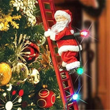 Figura De Papá Noel Adorno Para Árbol De Navidad Escalera De