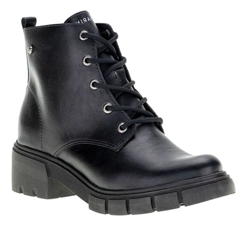 Bota Coturno Salto Baixo Feminino 23-11121 Preto Ramarim