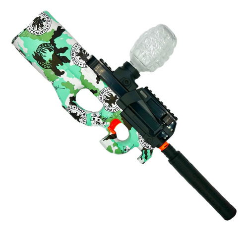 Rifle Hidrogel Automático Pistola P90 Gelsoft Recargable Toy
