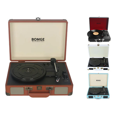 Tocadiscos Vintage Portatil Bluetooth Bvsc-550bt Negro Color Marrón | Envío gratis