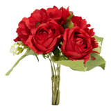 Ramo De Flores Artificial Bouquet Decorativo Calidad Premium