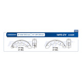 Balatas Tambor Platina Fritec 2003 1.6l Vulcanizada Nissan