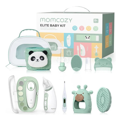 Momcozy Elite Kit Esencial Para Cuidado Y Higiene Del Bebé, Incluye Lima Uñas Eléctrica Y Aspirador Nasal Para Bebés