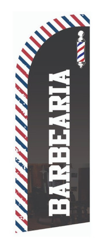 Wind Banner Para Barbearia 1,50x0,50 Tecido