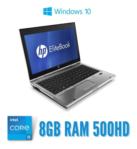 Notebook Hp 2560p I5 2.50ghz - 8gb Ram 500hd - Windows 10
