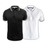 Kit 2 Camiseta Polo Masculina Algodão Camisa Blusa Premium